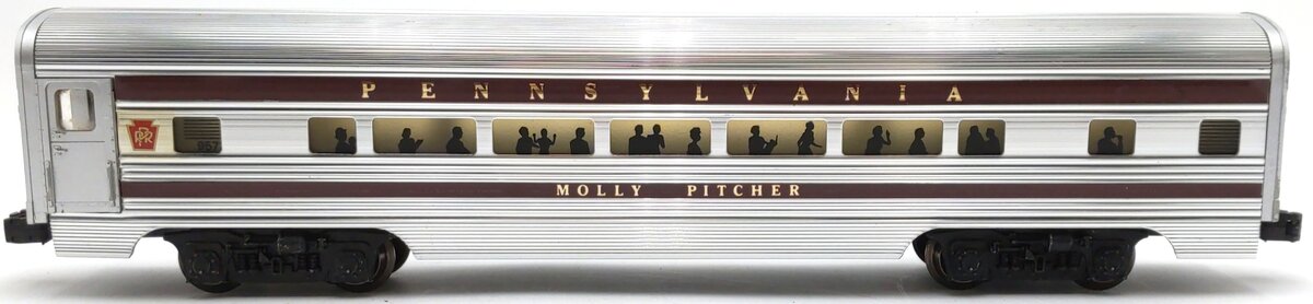 Lionel 6-9572 O Gauge Pennsylvania "Molly Pitcher" Aluminum Coach Passenger Car EX