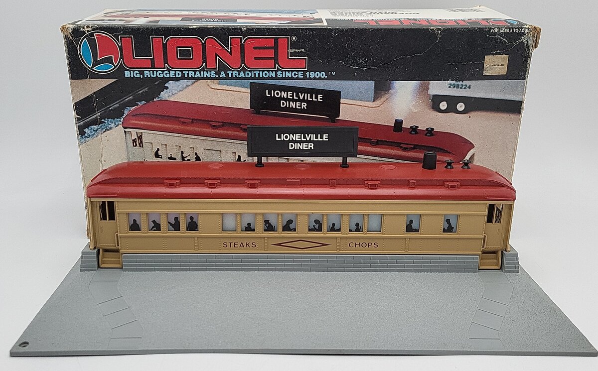 Lionel 6-12722 O Gauge Illuminated Roadside Diner w/Smoke Stack EX/Box