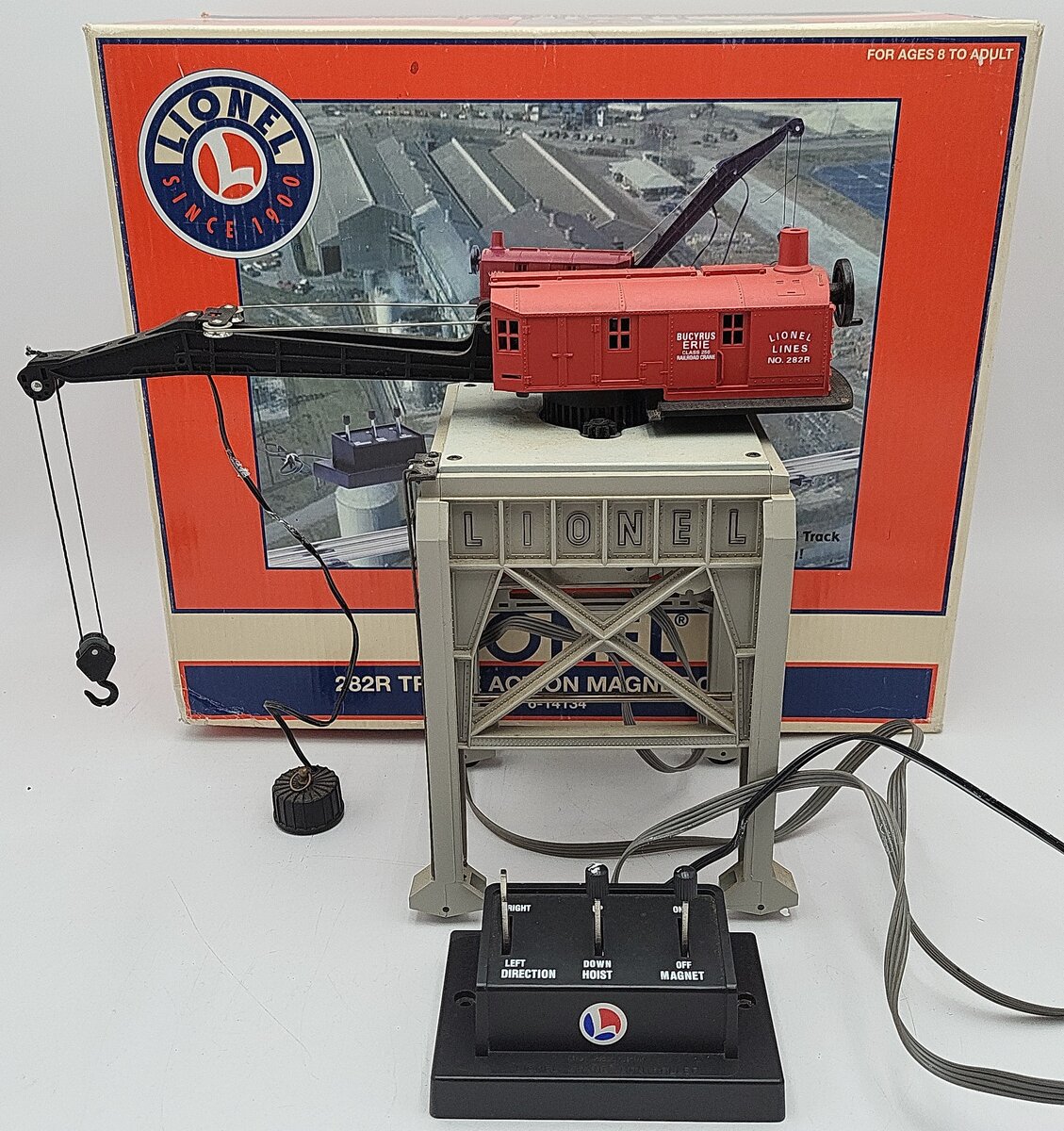 Lionel 6-14134 O Gauge Triple Action Magnetic Gantry Crane EX/Box