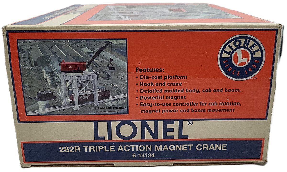 Lionel 6-14134 O Gauge Triple Action Magnetic Gantry Crane EX/Box