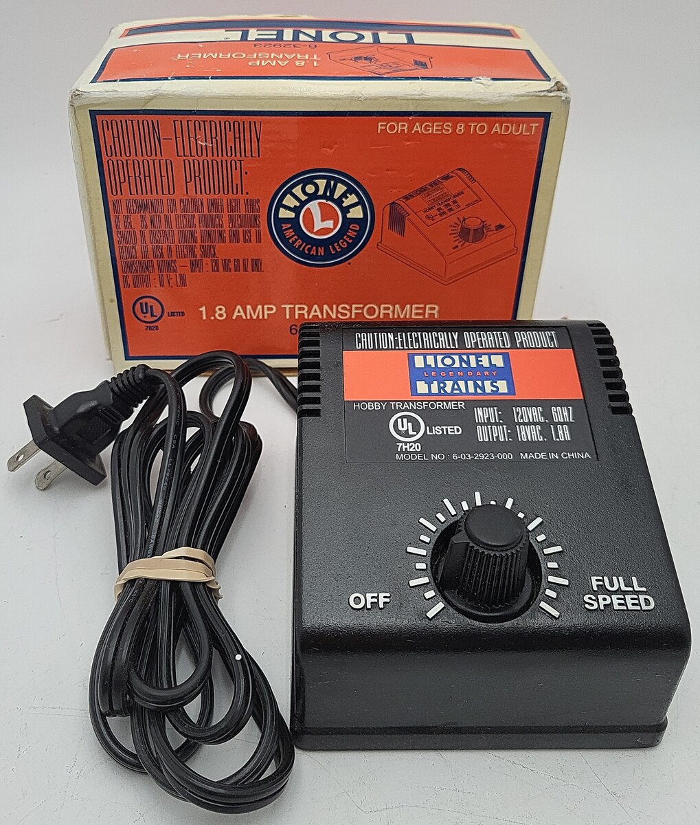 Lionel 6-32923 O 7H20 1.8 Amp Accessory Transformer LN/Box