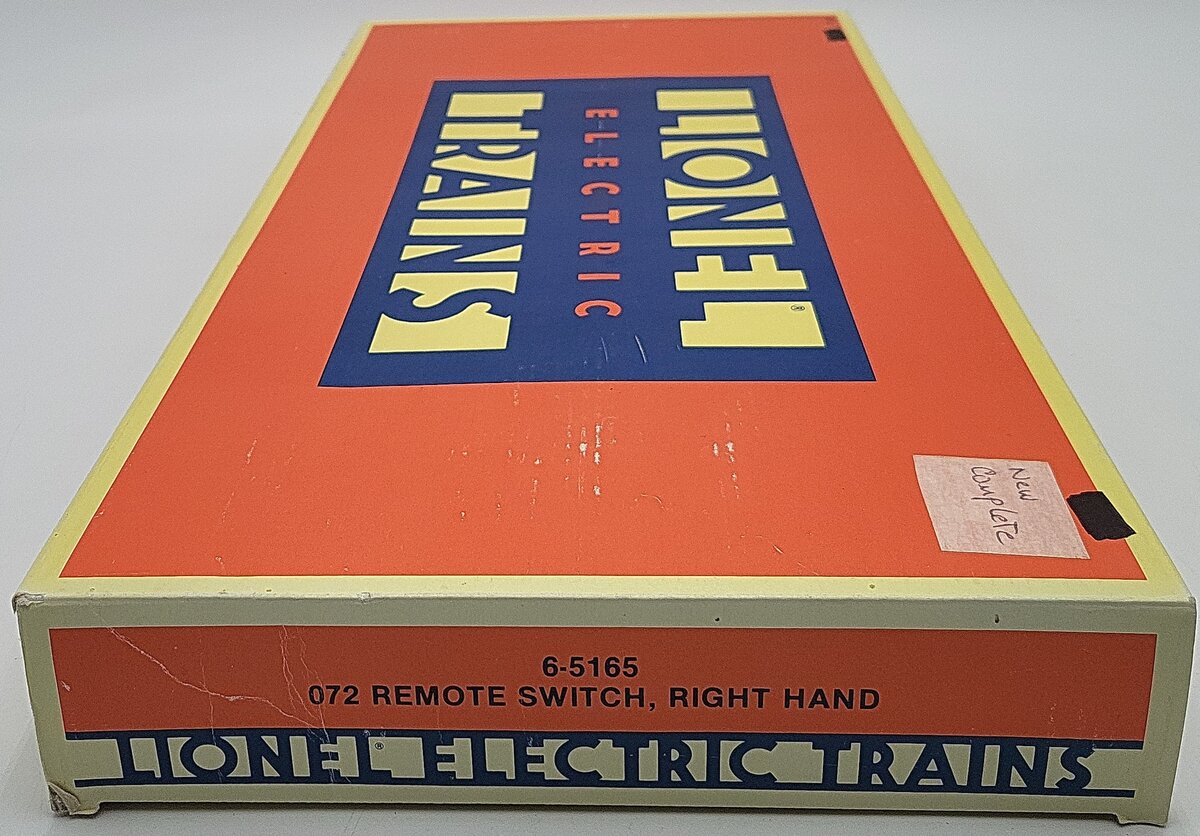 Lionel 6-5165 O72 Right Hand Remote Switch Turnout EX/Box
