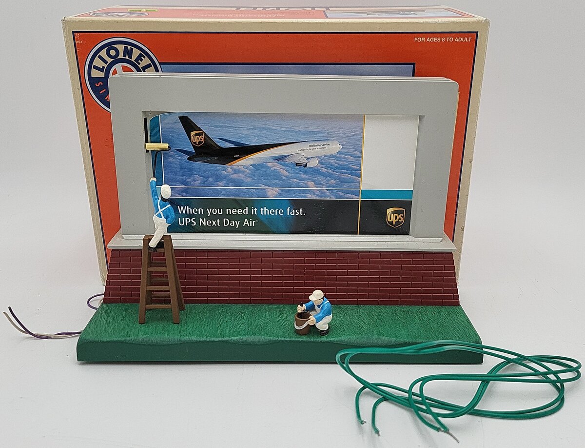Lionel 6-24201 O UPS Operating Billboard Signmen EX/Box