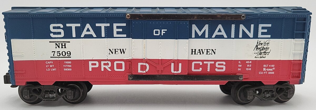 K-Line K7509 O State of Maine Boxcar VG