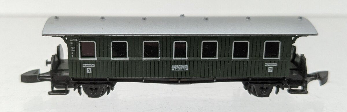 Marklin 8700 Z Scale K.W.St.E Mini Club Passenger Car EX