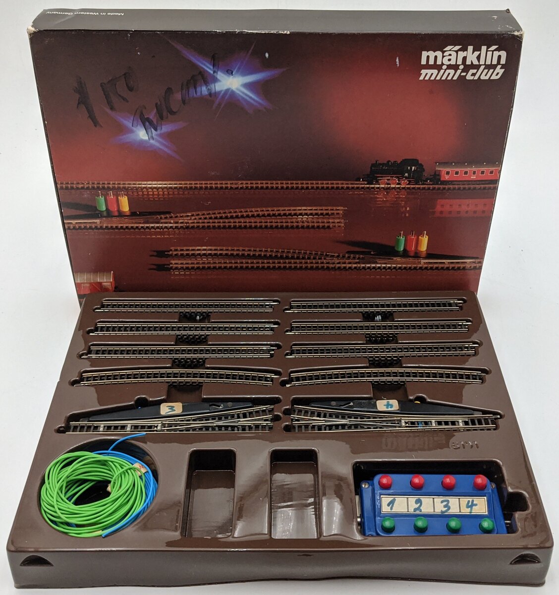 Marklin 8191 Z Scale Extension Set E with Electric Turnouts/Box