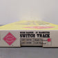 Aristo-Craft 30370 G Stainless Wide Radius Right Hand 10' Manual Switch Turnout EX/Box