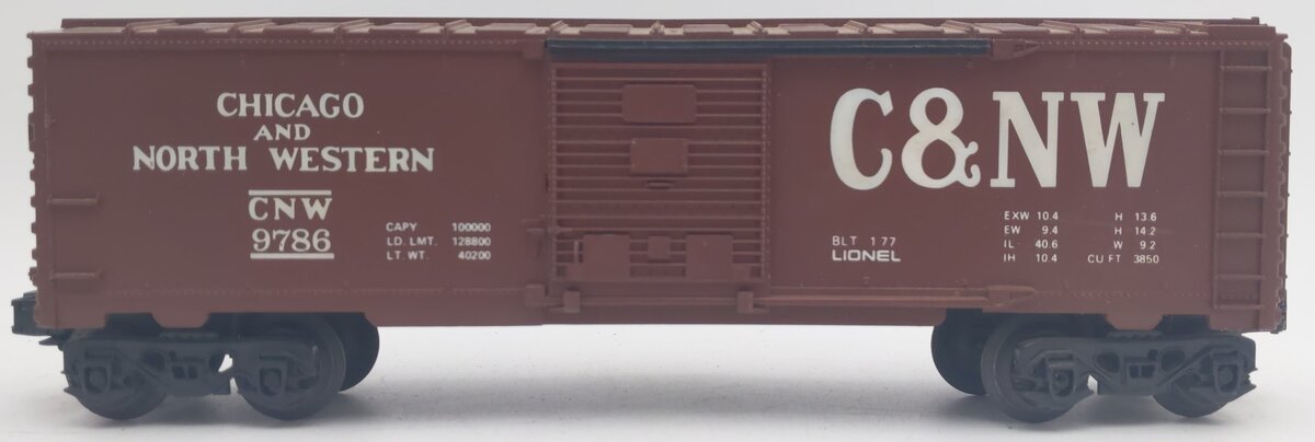 Lionel 6-9786 O Gauge Chicago & North Western Boxcar #9786 VG/Box