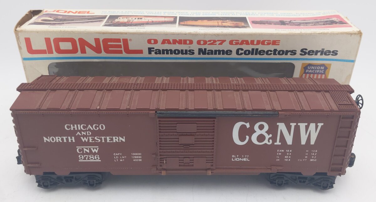 Lionel 6-9786 O Gauge Chicago & North Western Boxcar #9786 VG/Box
