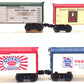 Lionel O Gauge Assorted Freight Cars: 7703, 9859, 19512, 19513 [4] LN/Box