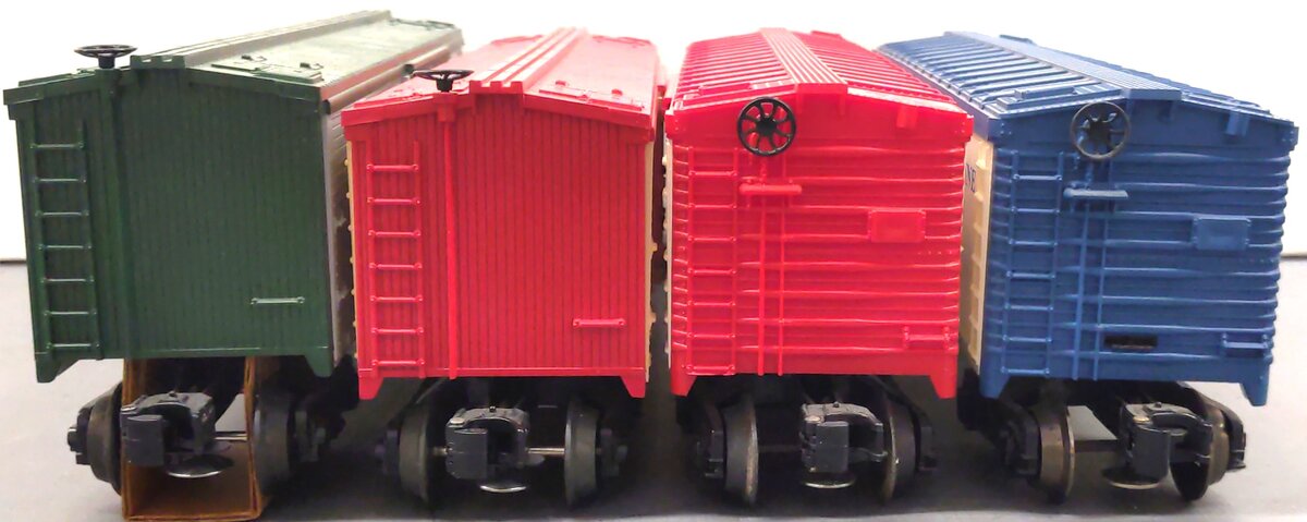 Lionel O Gauge Assorted Freight Cars: 7703, 9859, 19512, 19513 [4] LN/Box