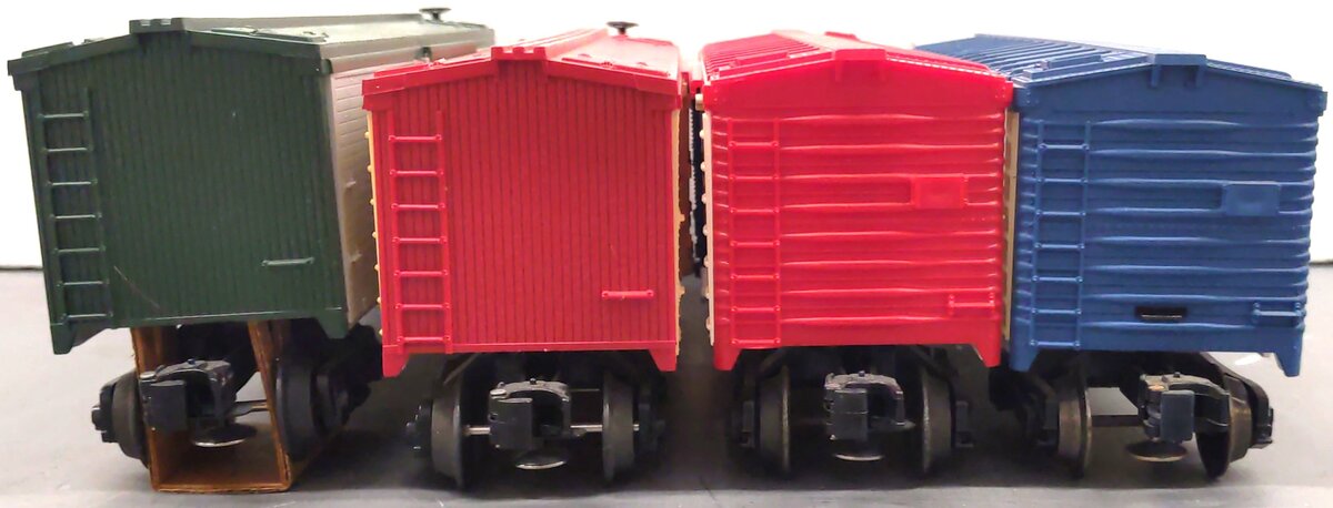 Lionel O Gauge Assorted Freight Cars: 7703, 9859, 19512, 19513 [4] LN/Box