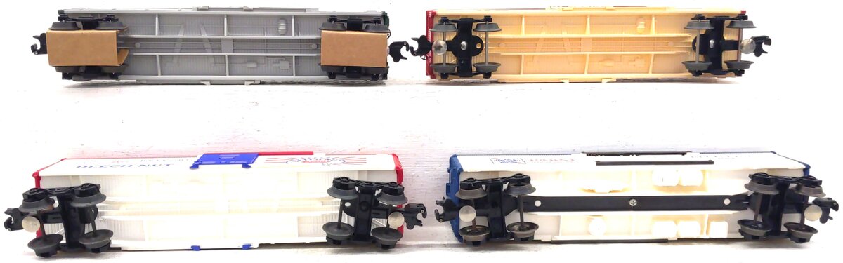 Lionel O Gauge Assorted Freight Cars: 7703, 9859, 19512, 19513 [4] LN/Box