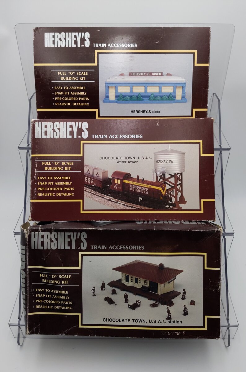 K-Line Assorted O Scale Hershey's Building Kits [3] EX/Box