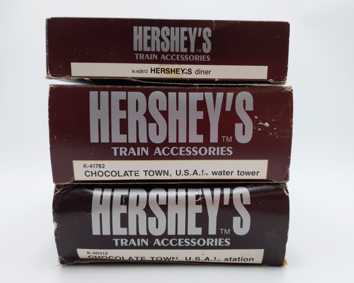 K-Line Assorted O Scale Hershey's Building Kits [3] EX/Box