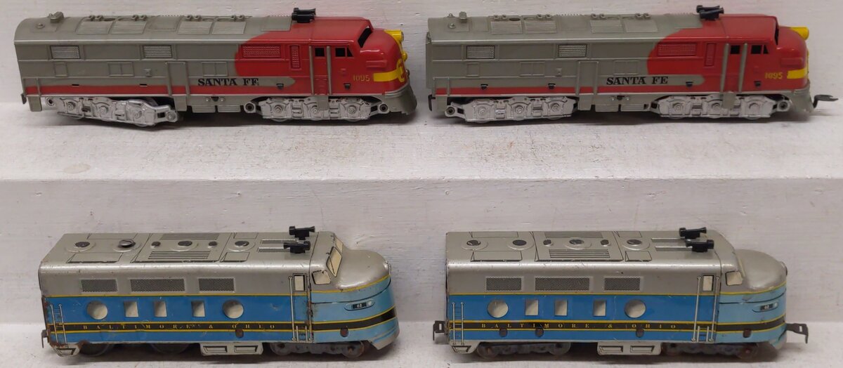 Marx Vintage O Gauge Santa Fe and Baltimore & Ohio Diesel Locomotives [4]
