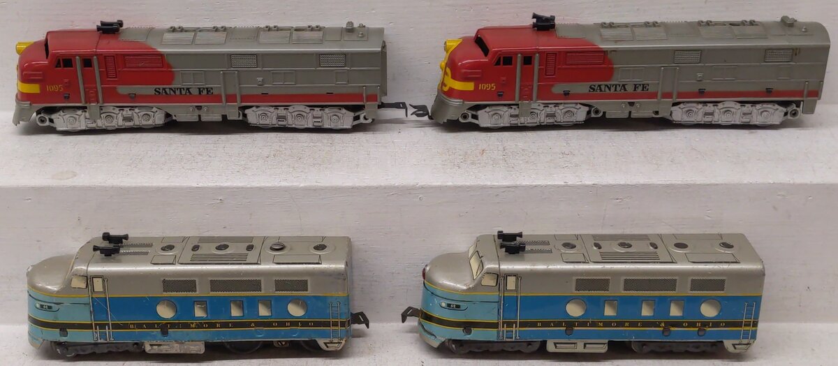 Marx Vintage O Gauge Santa Fe and Baltimore & Ohio Diesel Locomotives [4]