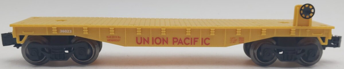 Menards 279-0872 O Gauge Union Pacific Flat Car #36023 EX
