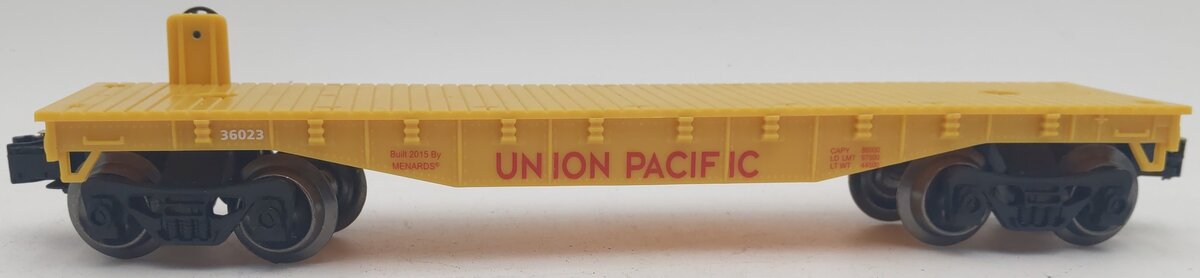 Menards 279-0872 O Gauge Union Pacific Flat Car #36023 EX