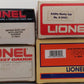 Lionel O Gauge Assorted Freight Cars: 9852, 9851, 19654, 26208 [4] VG/Box