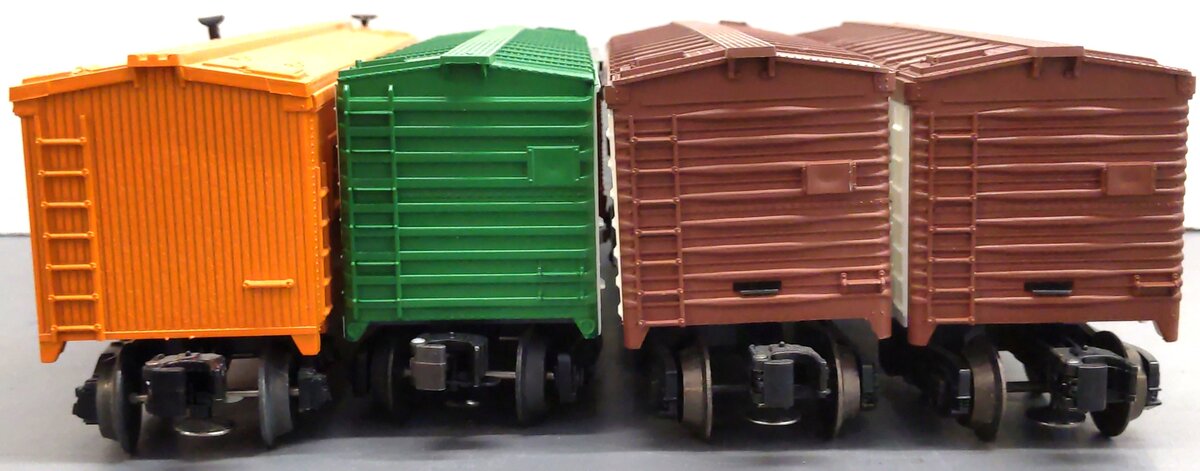 Lionel O Gauge Assorted Freight Cars: 9852, 9851, 19654, 26208 [4] VG/Box