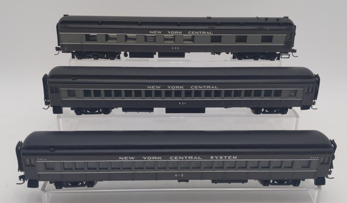 Bachmann HO Scale Assorted New York Central Passenger Cars [3] VG
