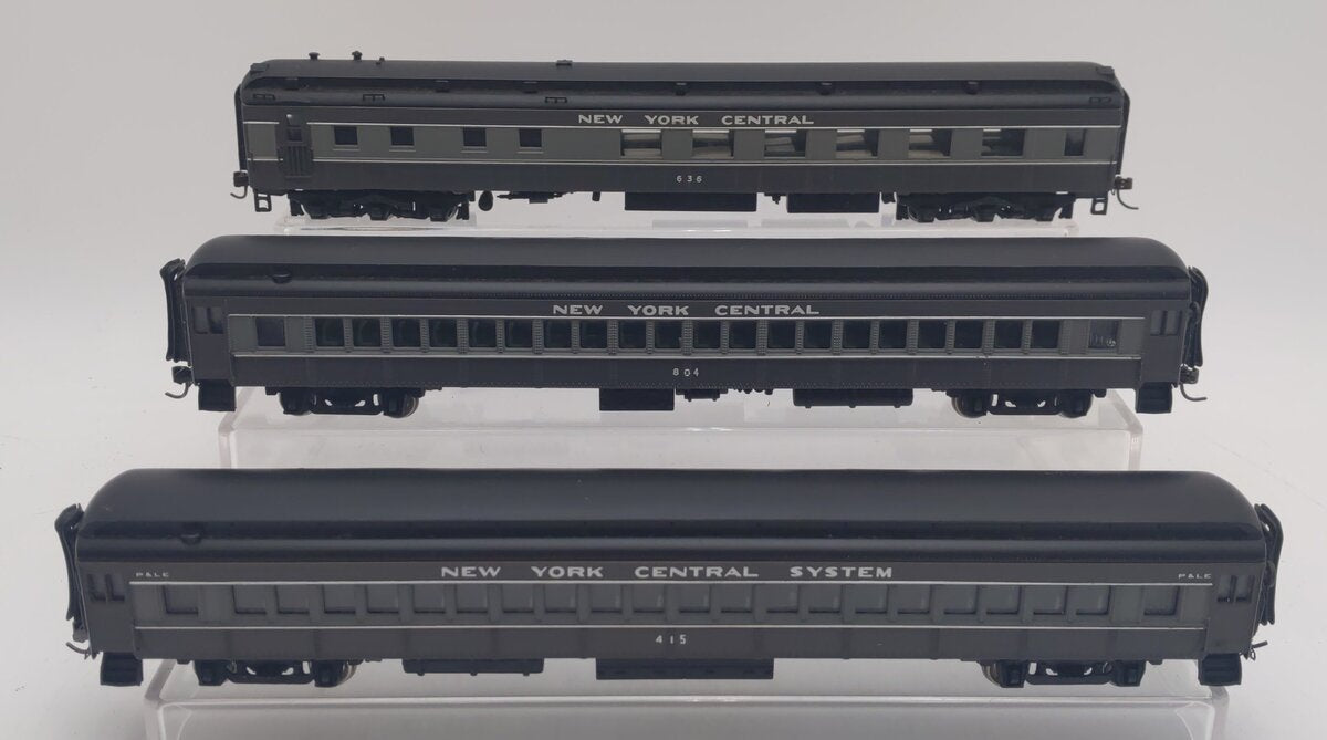 Bachmann HO Scale Assorted New York Central Passenger Cars [3] VG