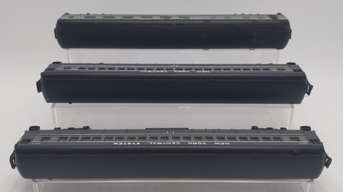 Bachmann HO Scale Assorted New York Central Passenger Cars [3] VG