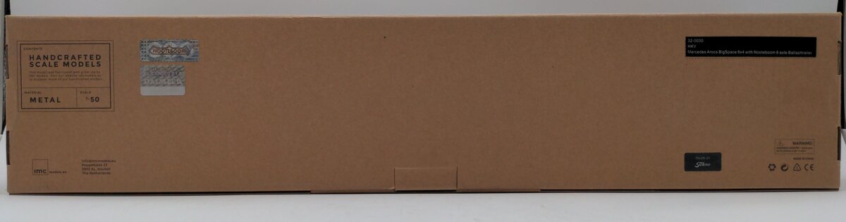 IMC 32-0030 1:50 Mercedes Arocs Big Space 8x4 w/ Nootenboom Ballast Trailer NIB