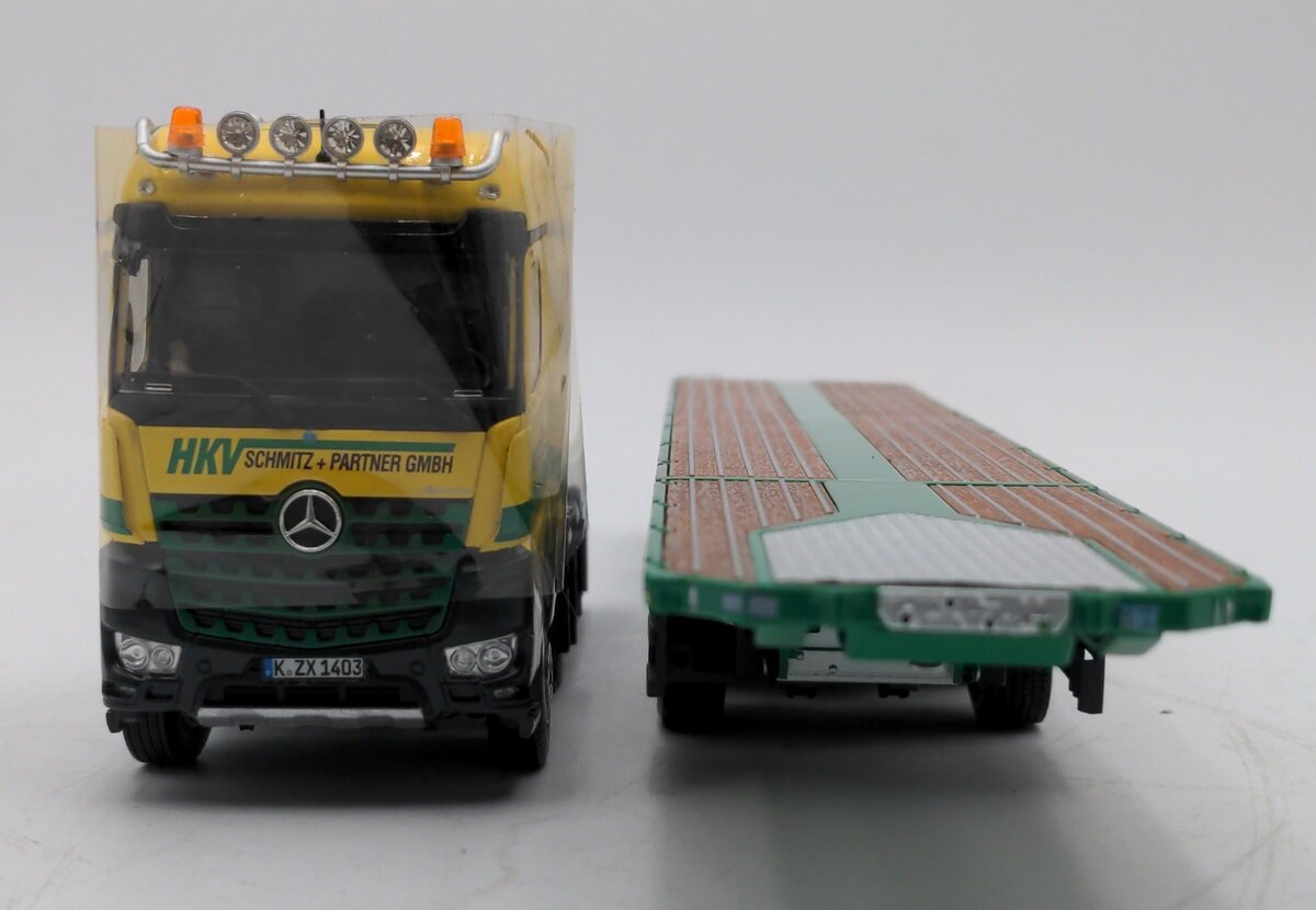 IMC 32-0030 1:50 Mercedes Arocs Big Space 8x4 w/ Nootenboom Ballast Trailer NIB