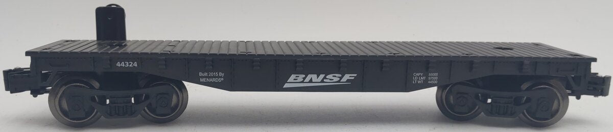 Menards 279-0872 O Gauge BNSF Flat Car #44324 EX