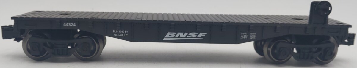 Menards 279-0872 O Gauge BNSF Flat Car #44324 EX