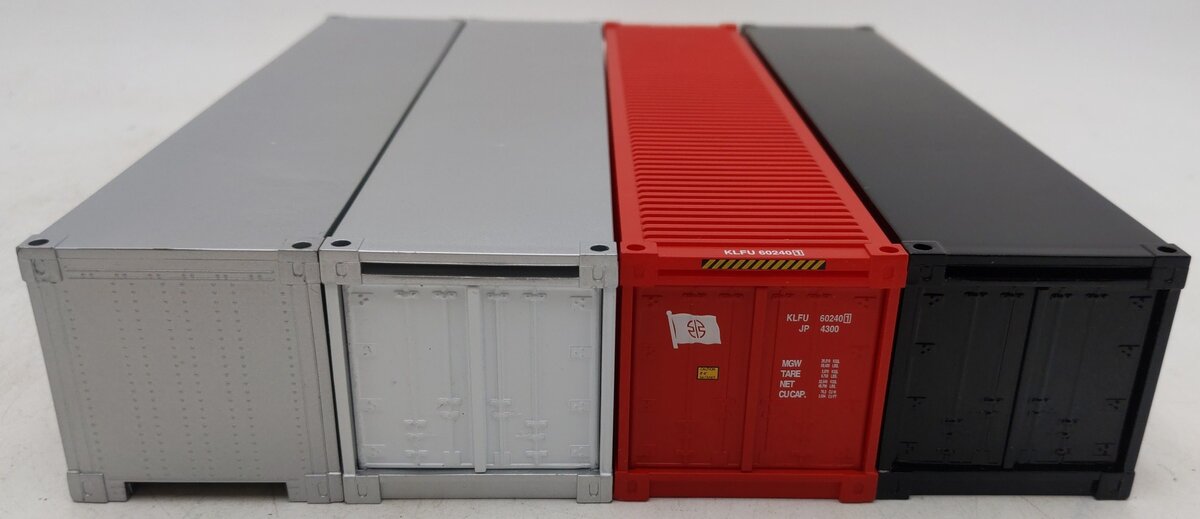 K-Line O Gauge Assorted Shipping Containers 60240, 780349 [4] EX
