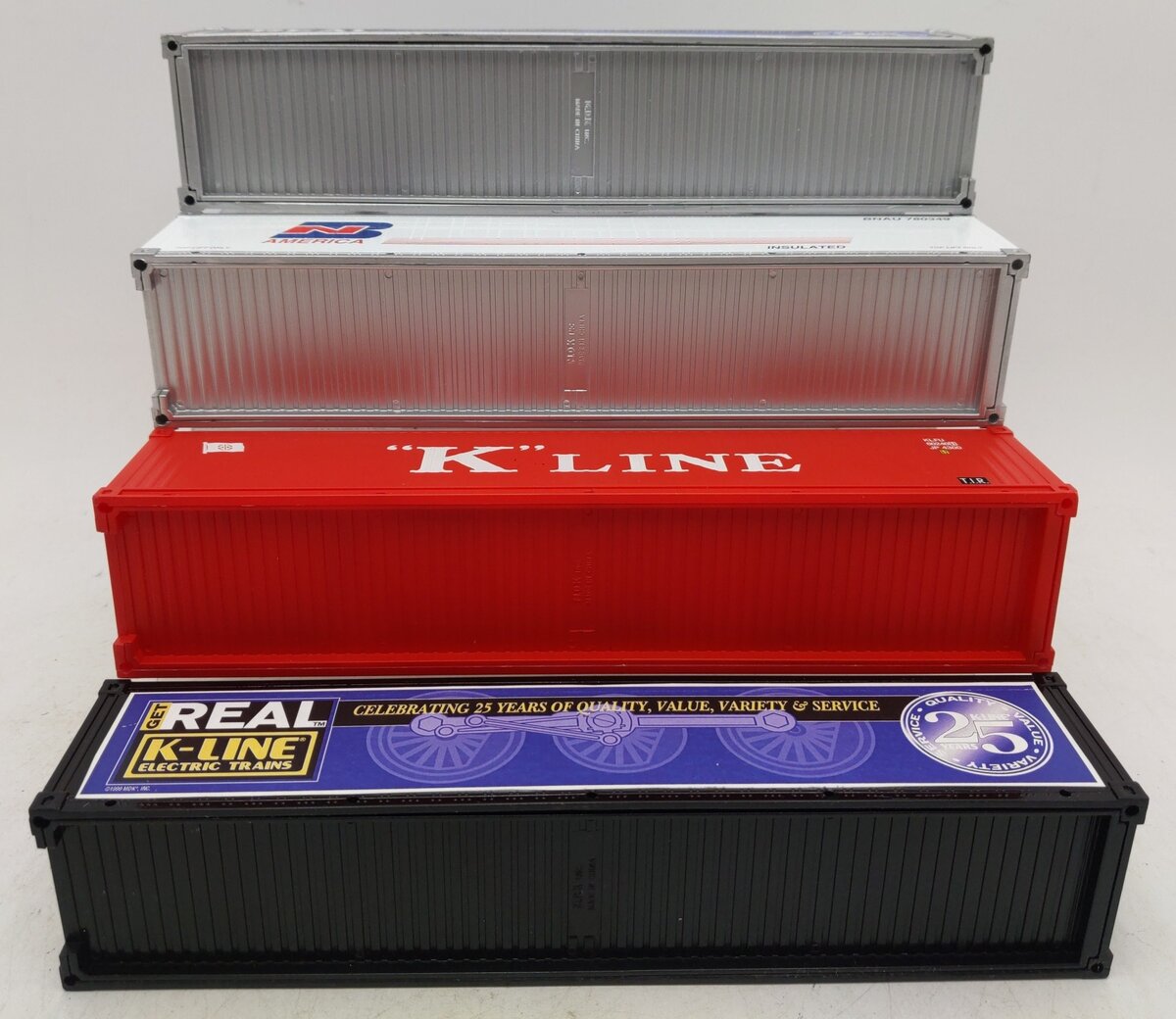 K-Line O Gauge Assorted Shipping Containers 60240, 780349 [4] EX