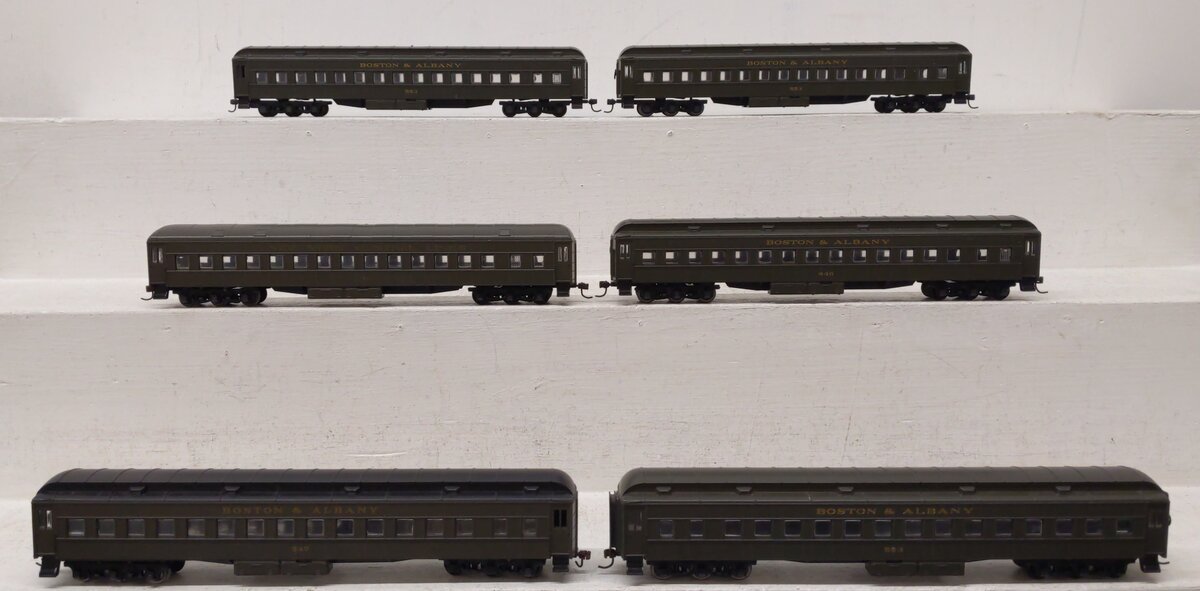 HO Scale Assorted Boston & Albany & NYC Passenger Cars [6] EX