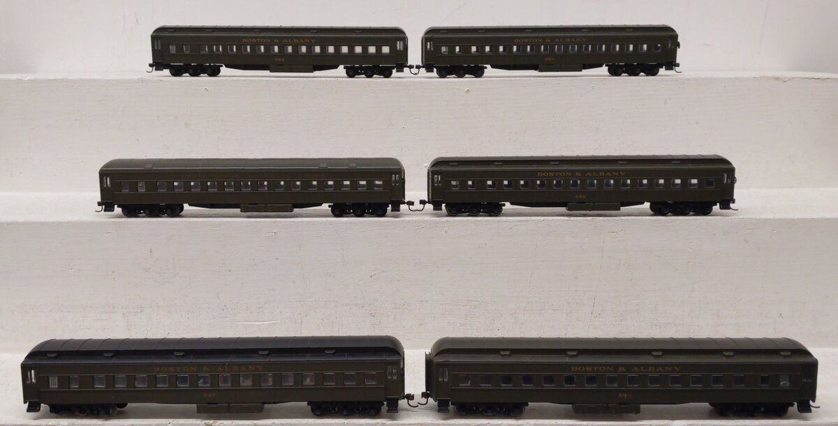 HO Scale Assorted Boston & Albany & NYC Passenger Cars [6] EX