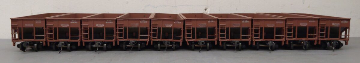 HO Scale Assorted NYC 2-Bay Hoppers [10] VG