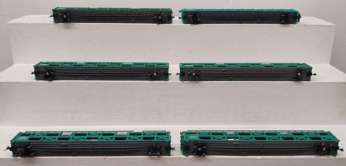 Bachmann HO Scale NYC/ETTX Tri-Level Auto Carriers #905354 [6] VG