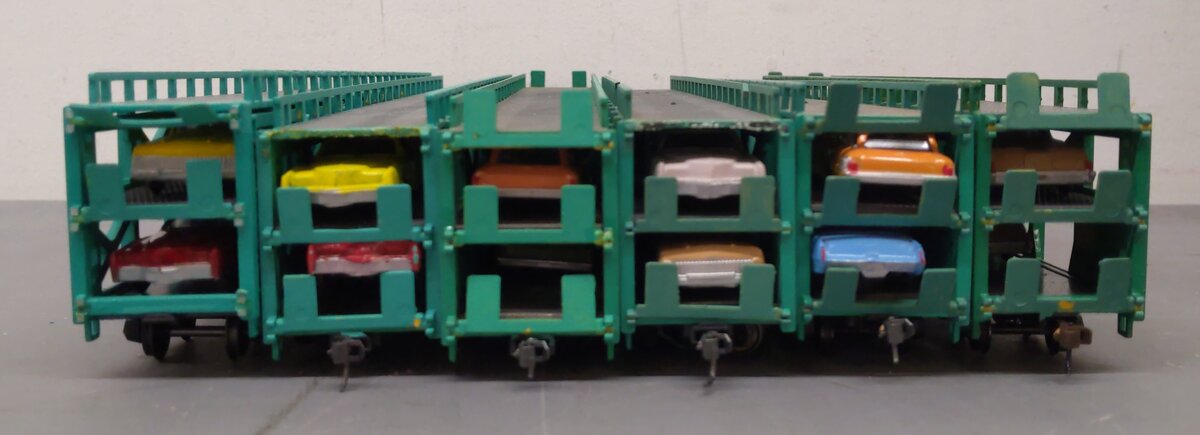 Bachmann HO Scale NYC/ETTX Tri-Level Auto Carriers #905354 [6] VG