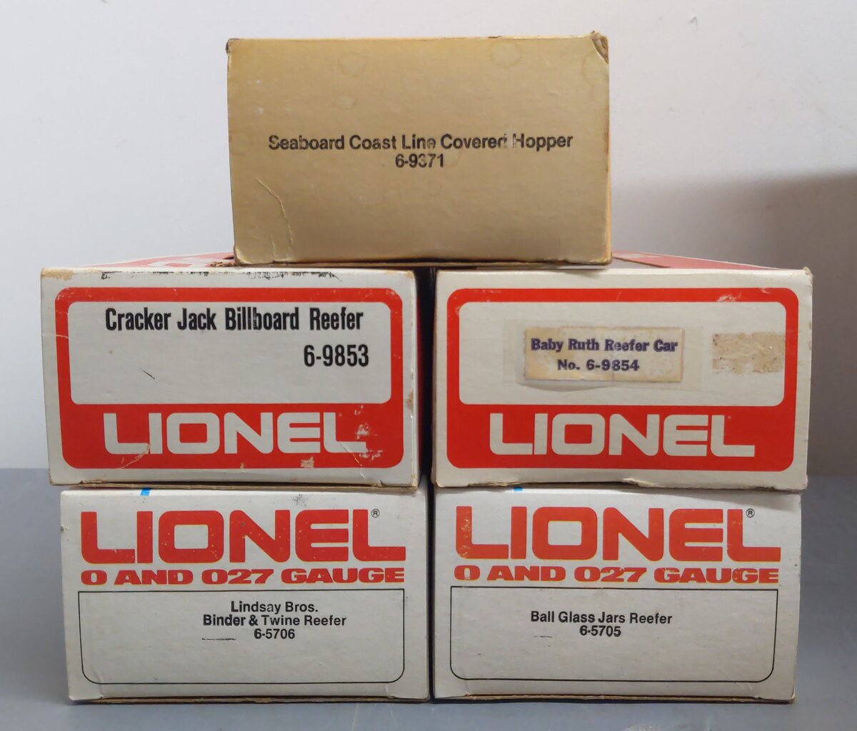 Lionel O Gauge Assorted Freight Cars [5] EX/Box