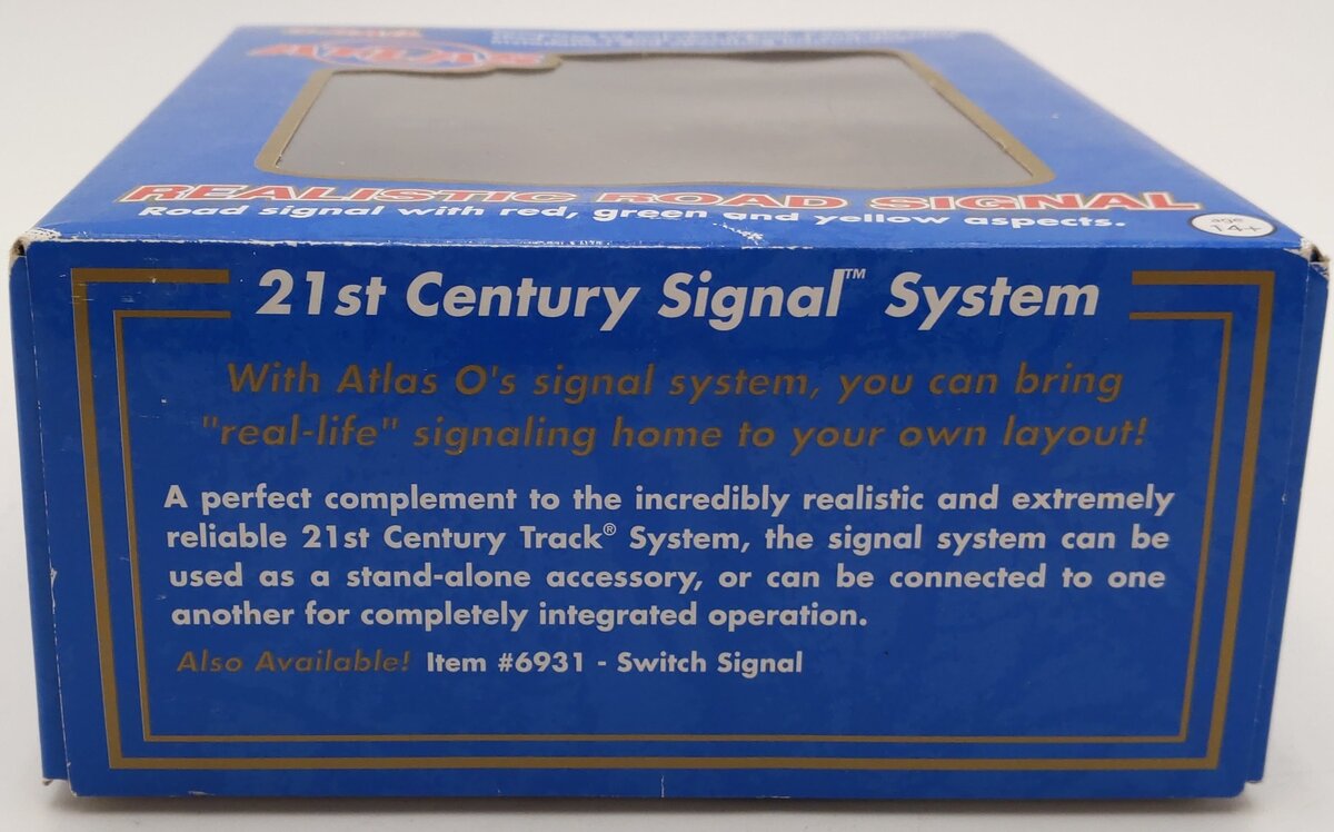 Atlas 6911 O Scale Clear Position Light W/Red,Green & Yellow Signal (3 Rail) Kit VG/Box