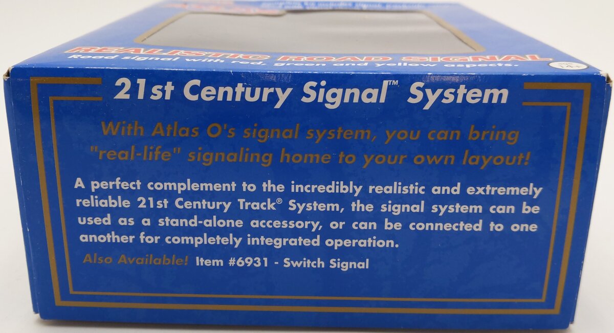 Atlas 6911 O Scale Clear Position Light W/Red,Green & Yellow Signal (3 Rail) Kit VG/Box