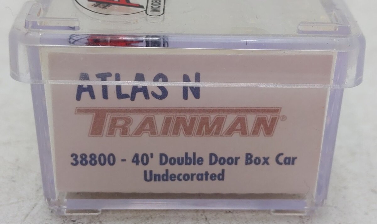Atlas 38800 N Scale Undecorated 40' DD Boxcar EX/Box