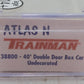 Atlas 38800 N Scale Undecorated 40' DD Boxcar EX/Box