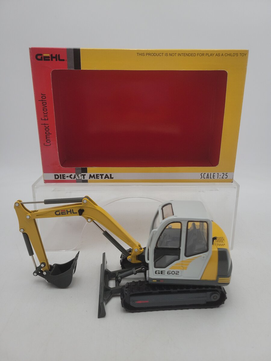 Die Cast Promotions 908618 1:25 Scale Beige/Yellow GE602 Compact Excavator LN/Box