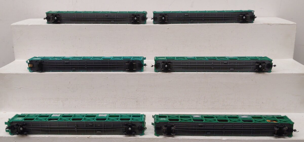 Bachmann HO Scale ETTX/New York Central Systems Auto Carriers w/ Cars [6] VG