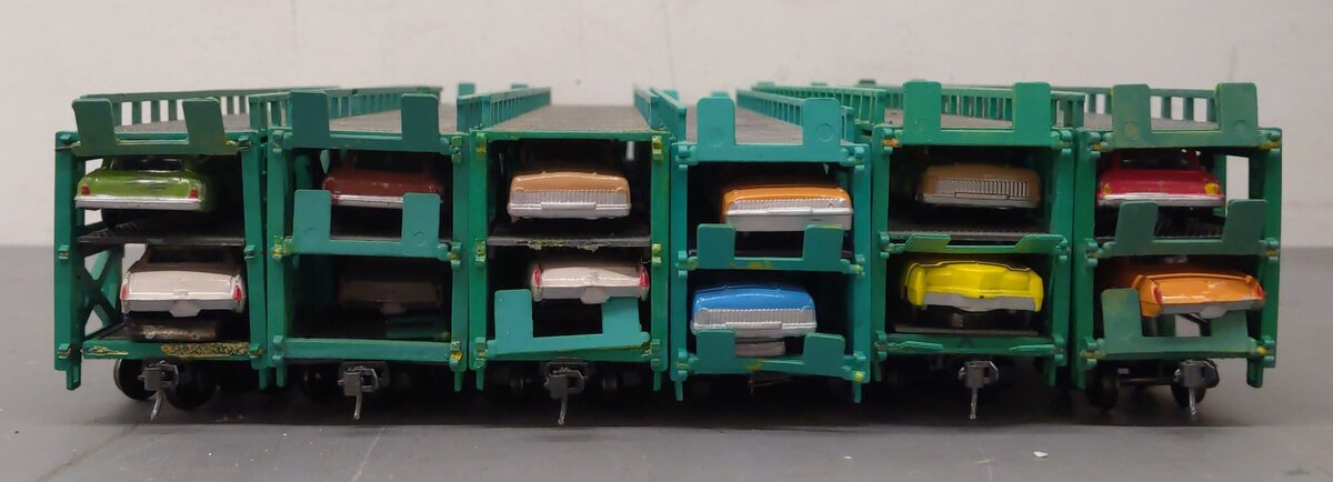 Bachmann HO Scale ETTX/New York Central Systems Auto Carriers w/ Cars [6] VG