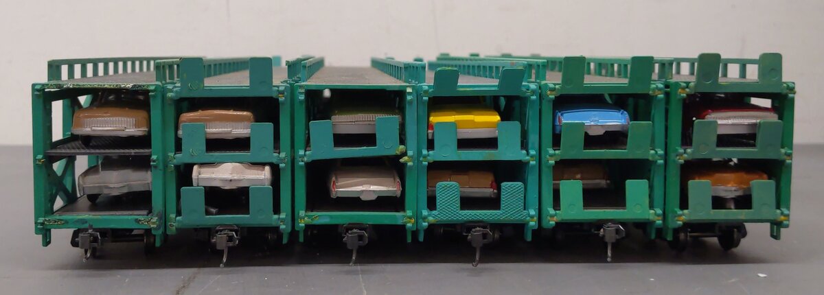 Bachmann HO Scale ETTX/New York Central Systems Auto Carriers w/ Cars [6] VG
