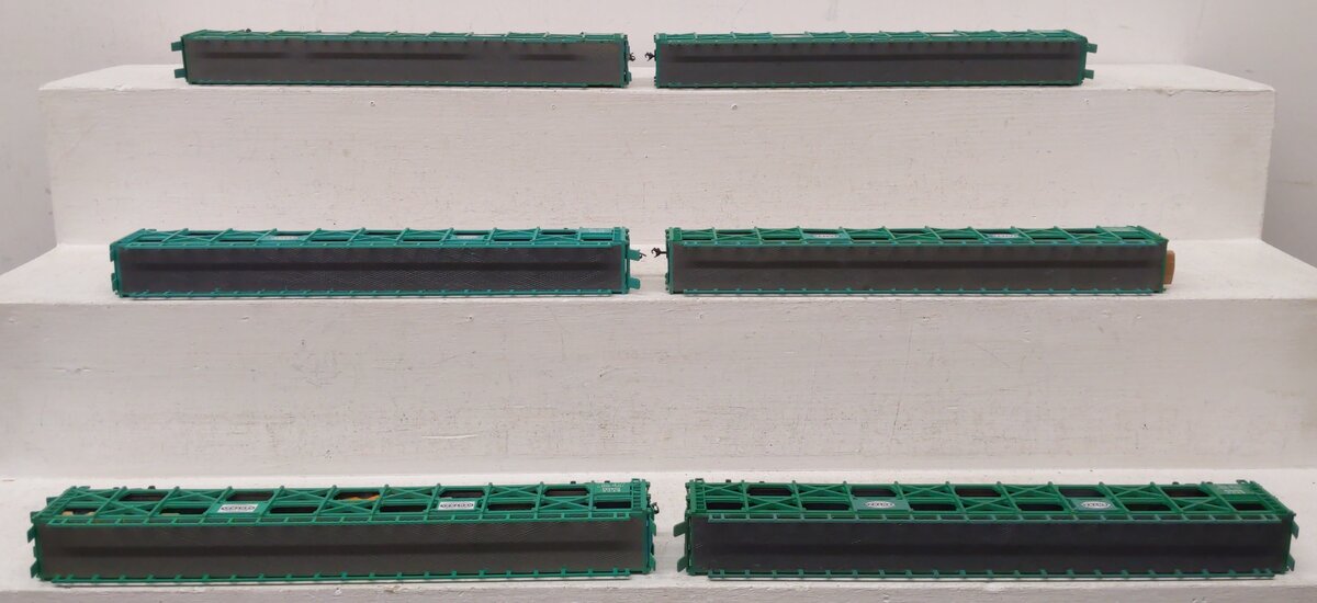 Bachmann HO Scale ETTX/New York Central Systems Auto Carriers w/ Cars [6] VG