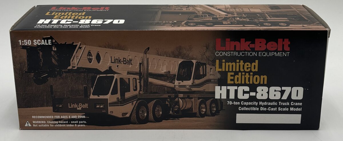 NZG 468 1:50 Scale Die-Cast Link-Belt HTC-6870 Hydraulic Mobile Crane LN/Box